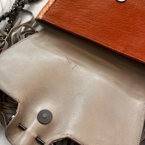 Pantera Fringe Snakeskin and Leather Crossbody Bag - Picture 3 of 5